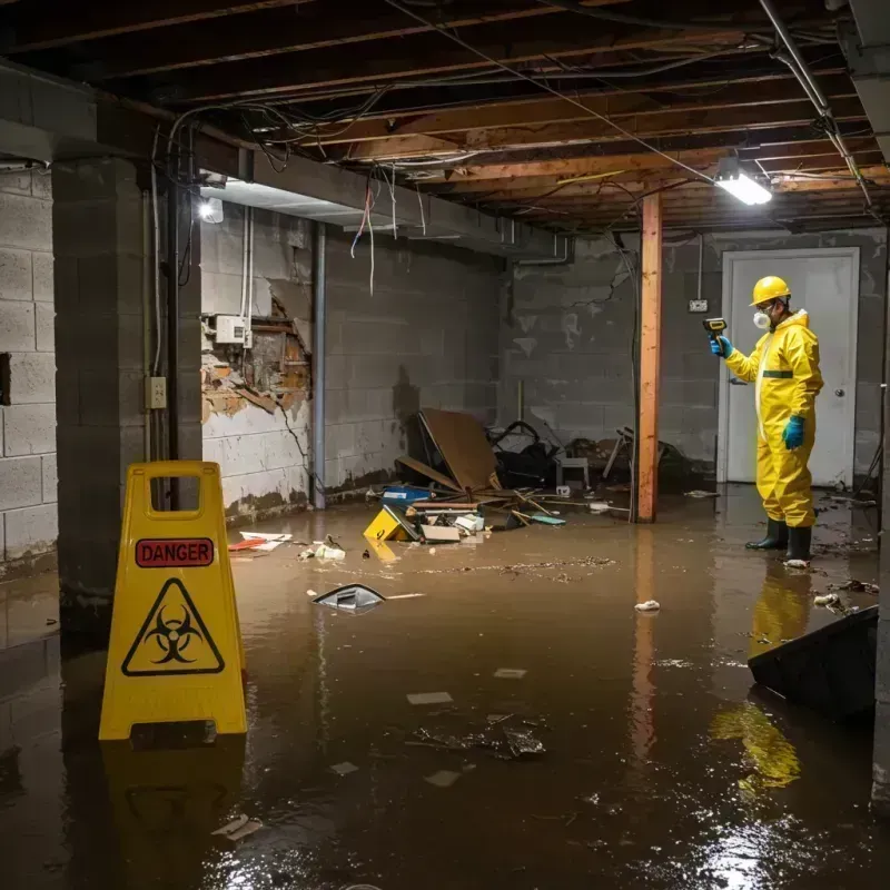 Flooded Basement Electrical Hazard in Chinchilla, PA Property